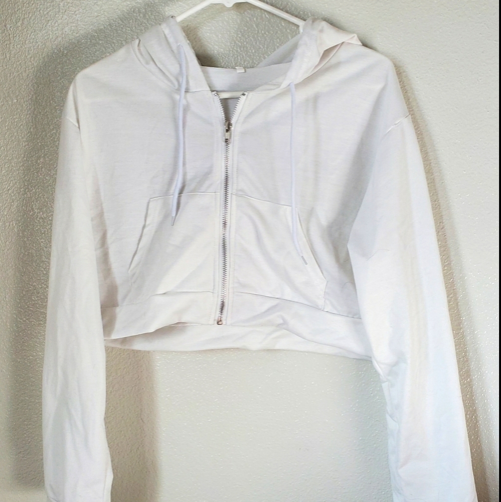 Cropped Zip Up Jacket